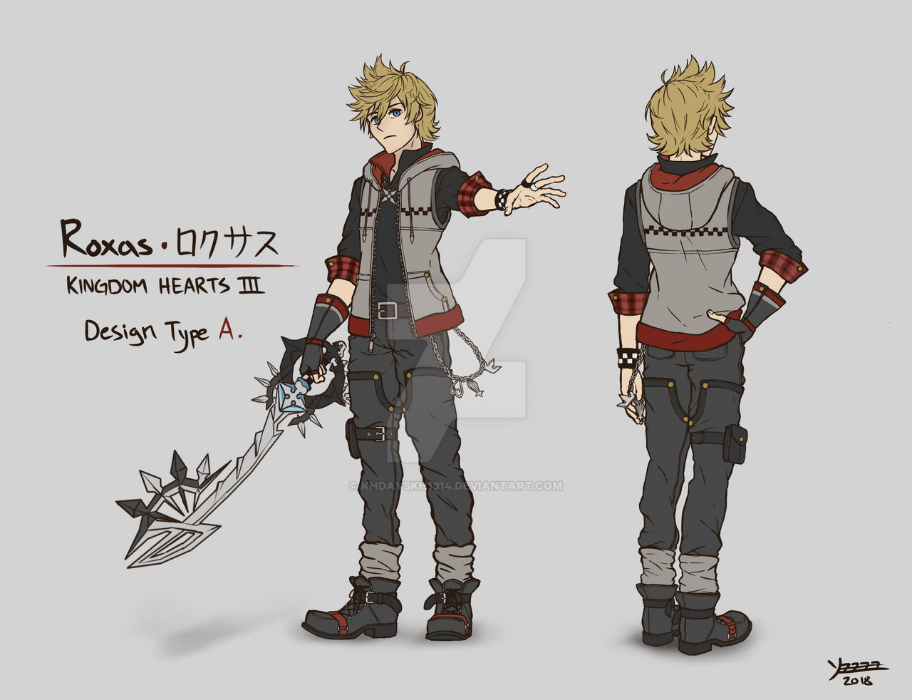 Roxas KH3 Design Type A by khdayskh1314 on DeviantArt