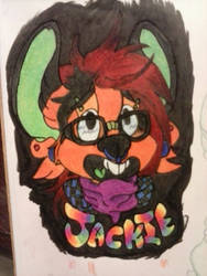 Colored and ready to laminate badge