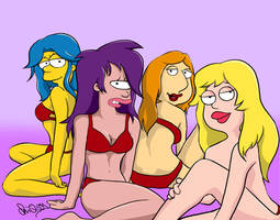 Sexy Cartoon Ladies