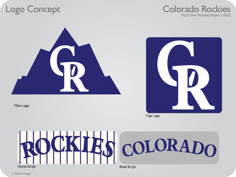 Colorado Rockies 1953 Logos