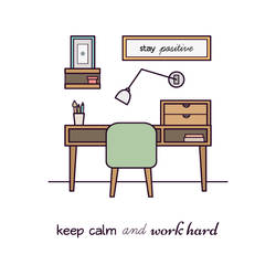 Keep calm and work hard