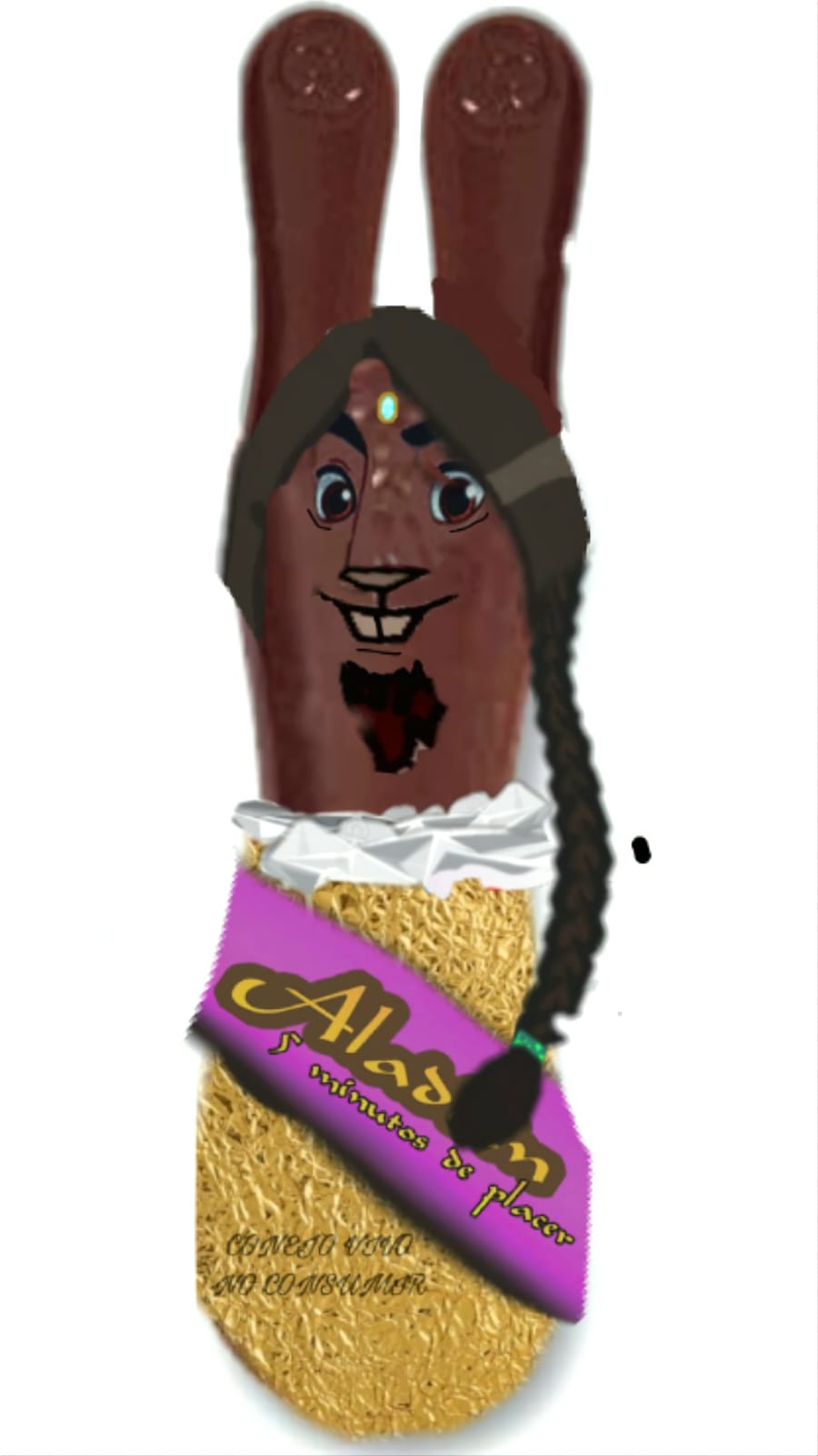 Aladdin transformation in a chocolate rabbit by CreativeFunnyFetish on ...