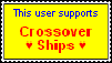 I Support Crossover Ships Stamp