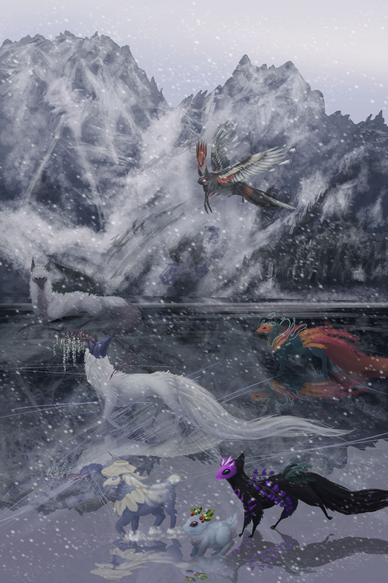 Frozen over by IllusiveWyvern on DeviantArt
