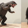 Showa Gamera with and without flames