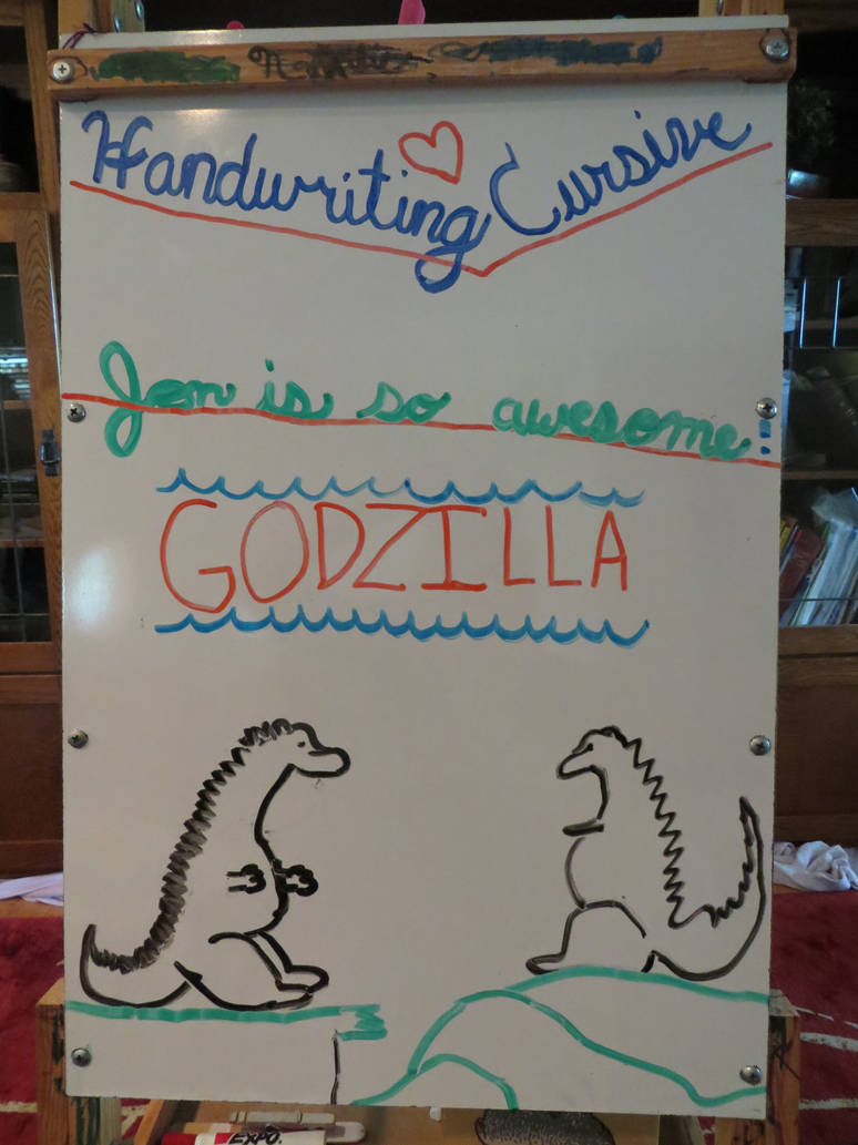 Bailey Made Me a Sign In Cursive! by Legrandzilla on DeviantArt
