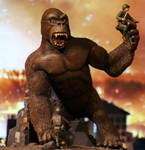 Tara Potts King Kong Concept with Background by Legrandzilla