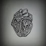 Dotwork heart tattoo sketch