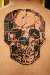3D skull tattoo
