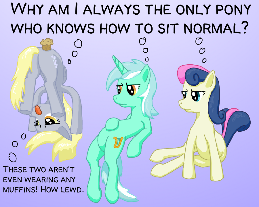 Sittin' like a normal pony