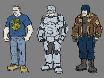 Lou character and costume designs 1