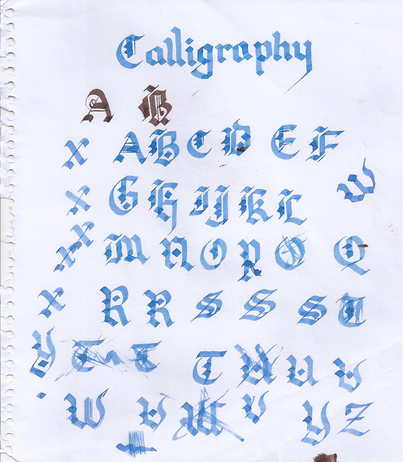 Old English Calligraphy