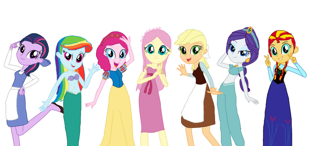 Humane 7 Deviantart Humane 7 As Disney Princesses by Diana173076 on DeviantArt