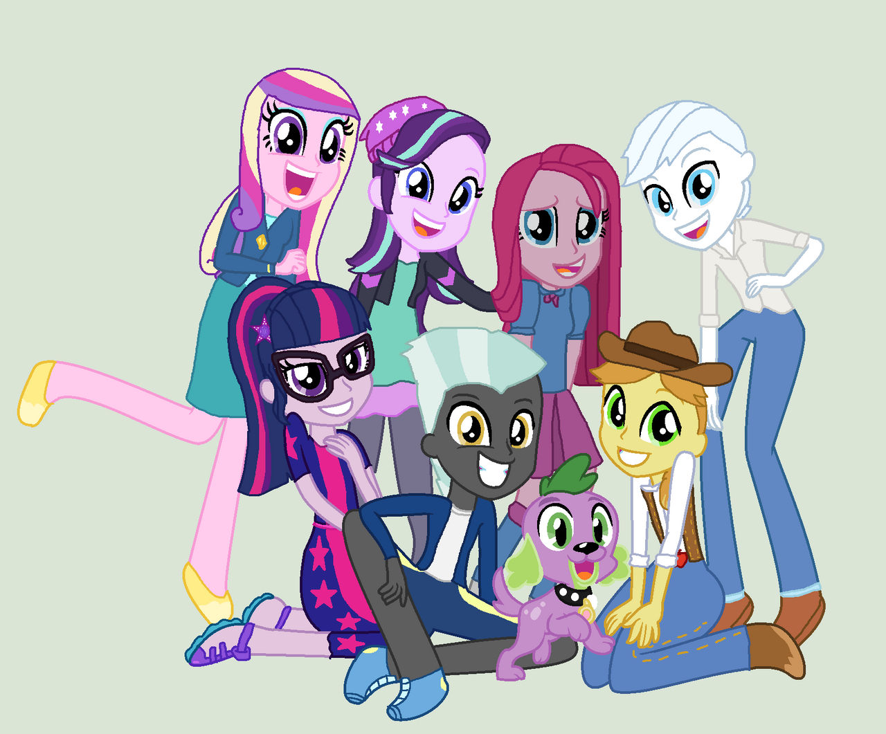 Humane 7 Deviantart Eqg Au Humane 7 by Diana173076 on DeviantArt