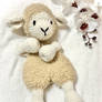 Innocent sheep crochet Amigurumi pattern snuggler