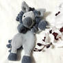 Crocheted Gray Horse