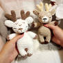 Crocheted reindeers