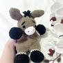 Crocheted Mini Donkey Amigurumi