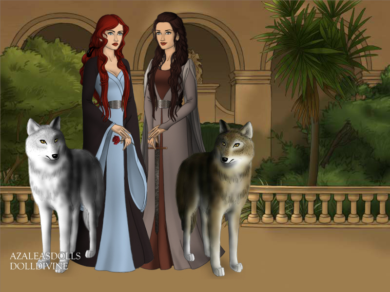 Sansa and Arya Stark