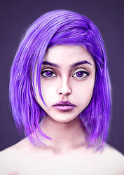 Digital Art Purple cutie