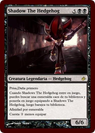 Shadow The Hedgehog Card by nicrogolem on DeviantArt