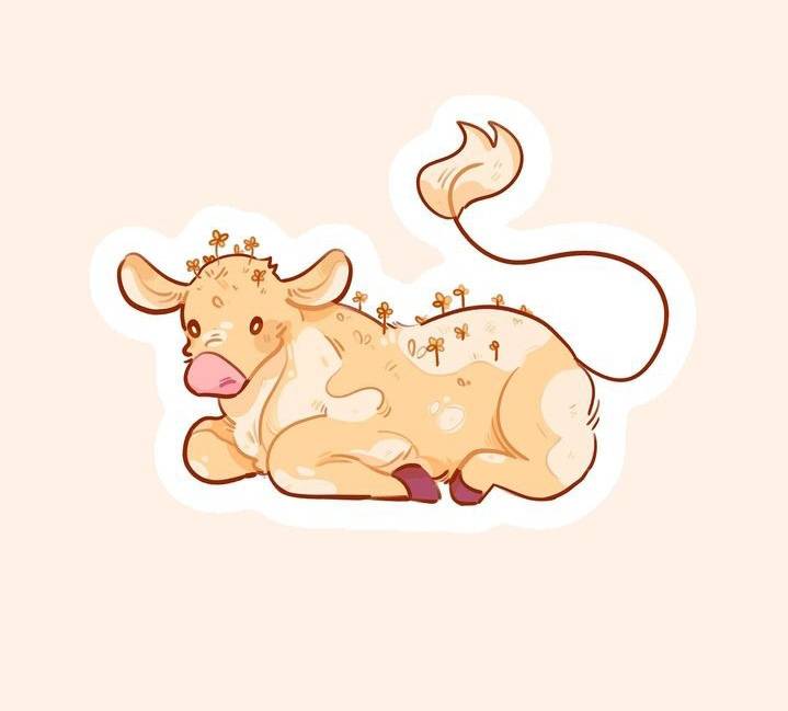 Moobloom Minecraft Sticker