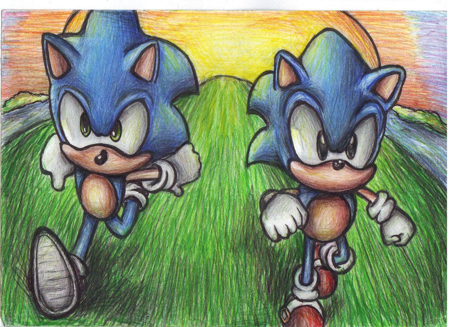 Keep on running Hedgehog by supersonicartdrawer