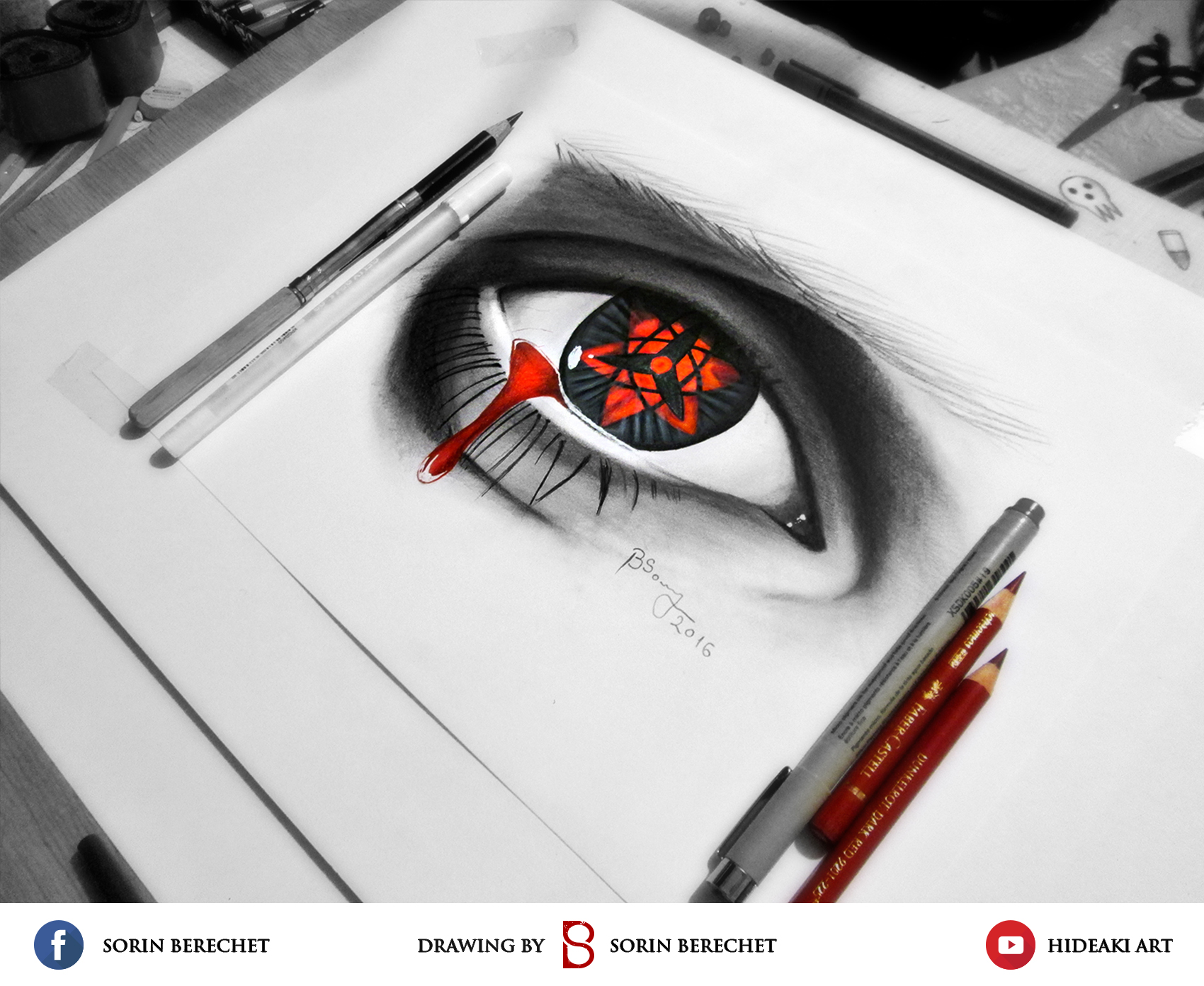 Sasuke S Eternal Mangekyo Sharingan Naruto By Hideakiartreal On