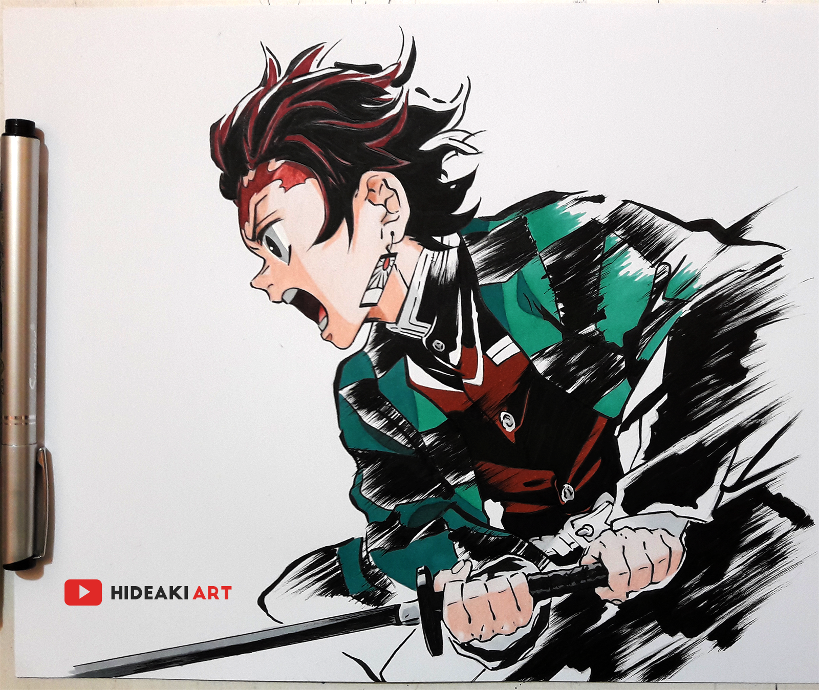 Tanjiro lapiz by TrainHXIII on DeviantArt