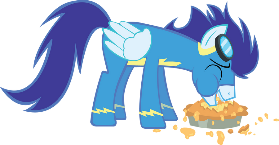 Soarin Eating a Pie by TecknoJock
