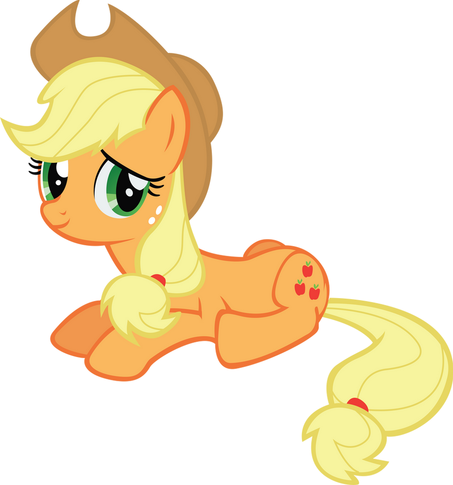 Applejack Laying Down