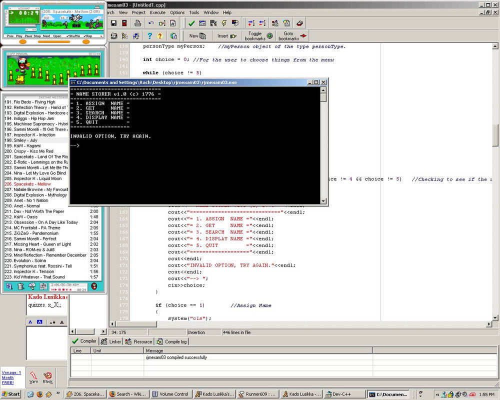 Finishing last C++ assignment by Kadotuksen-Lusikka on DeviantArt