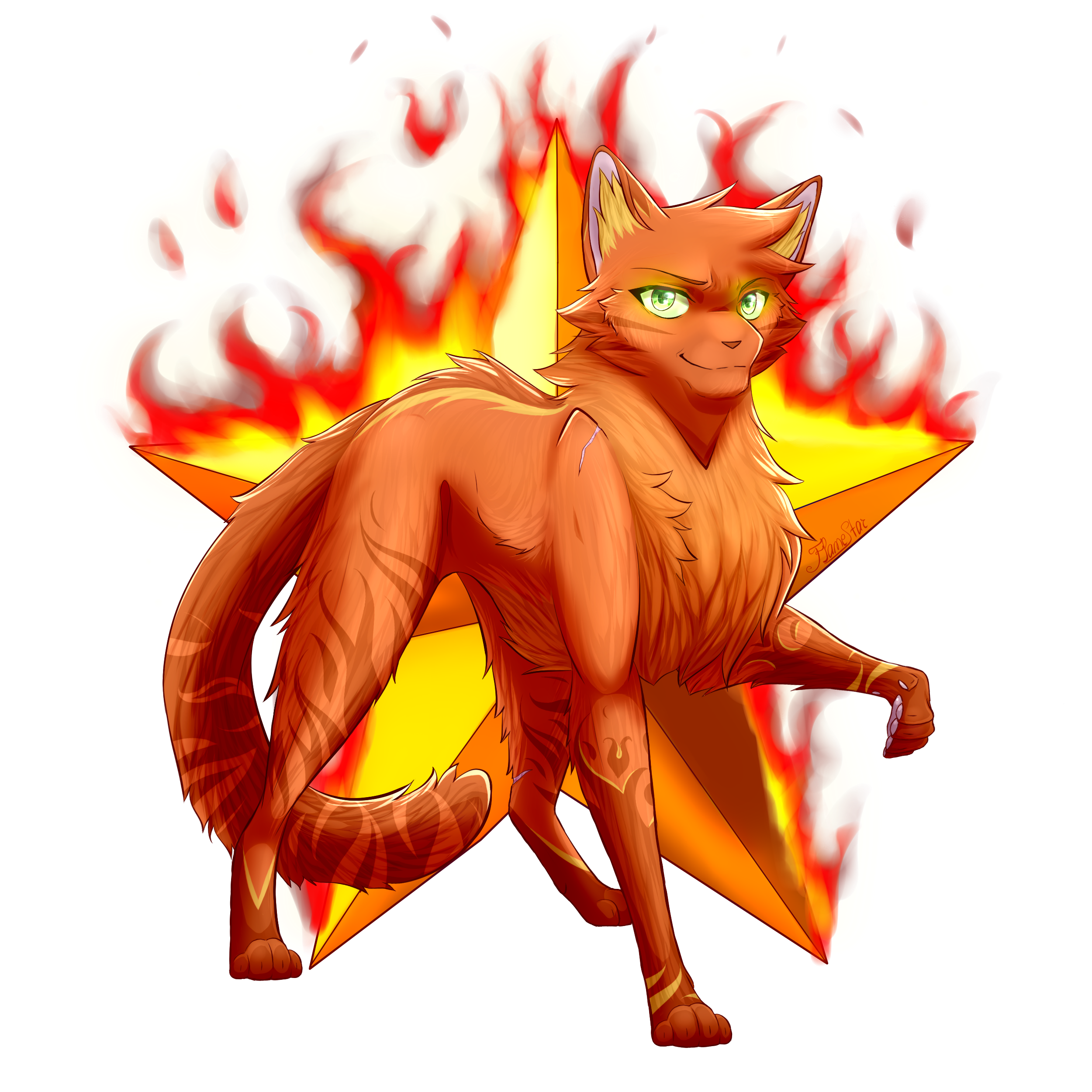 Warrior Cats : Firestar by FeysCat on DeviantArt