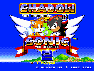 Shadow In Sonic 2 Title Screen by creepertoscano on DeviantArt
