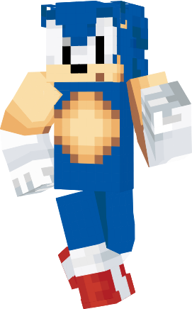 Sonic  Classic Look Minecraft Skin