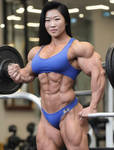 Beautiful sexy tough Chinese Muscle Chick  by Spurs1966