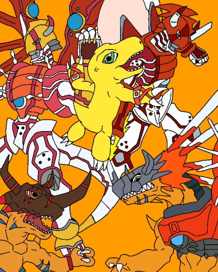 Agumon Evolution Line (Digimon Savers) by SrShadow5536 on DeviantArt