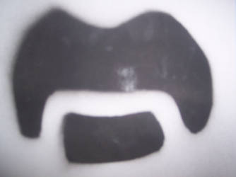 Frank Zappa moustache stencil