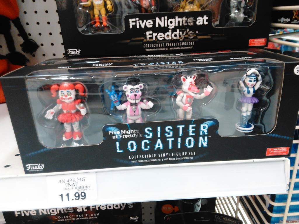 5pcs / Set Five Nights at Freddy's Game Fnaf Figure Funtime Freddy Foxy Sister Location Lightening Movable Action Figures Gift Toys, Size: 15