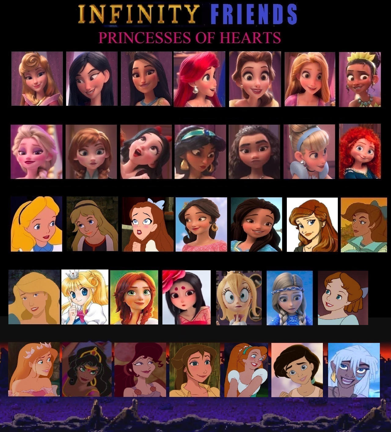 Diseny Infitinity Princesses Infinity Friends - Princesses of Hearts by JurassicJinx on DeviantArt