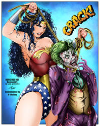 Wonder Woman killing Joker