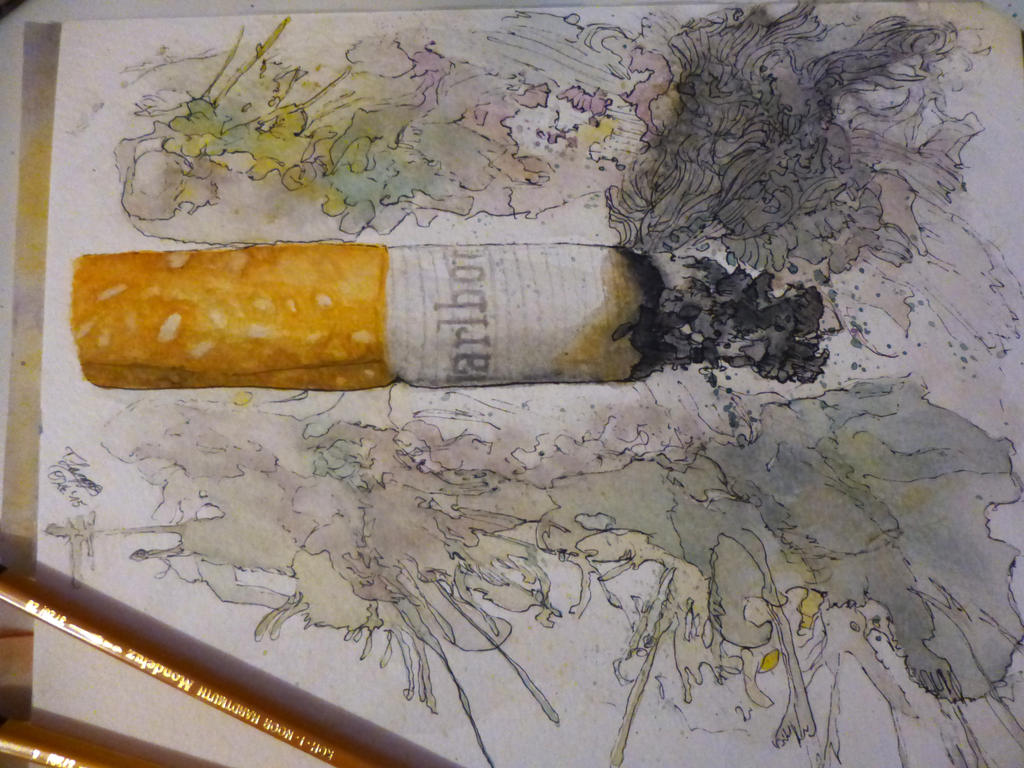 Cigarette // The Last Puff by KontemplArTimo on DeviantArt