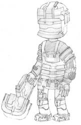 Dead Space Issac Cartoon version Rig level 2