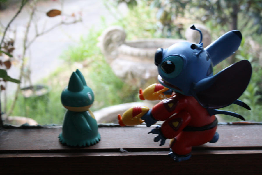 Two Friends: Munchlax and Stitch