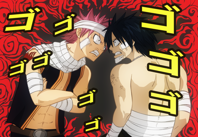 Natsu and Gray Bickering