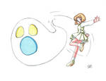 Ah! A Ghost! by Animebailey