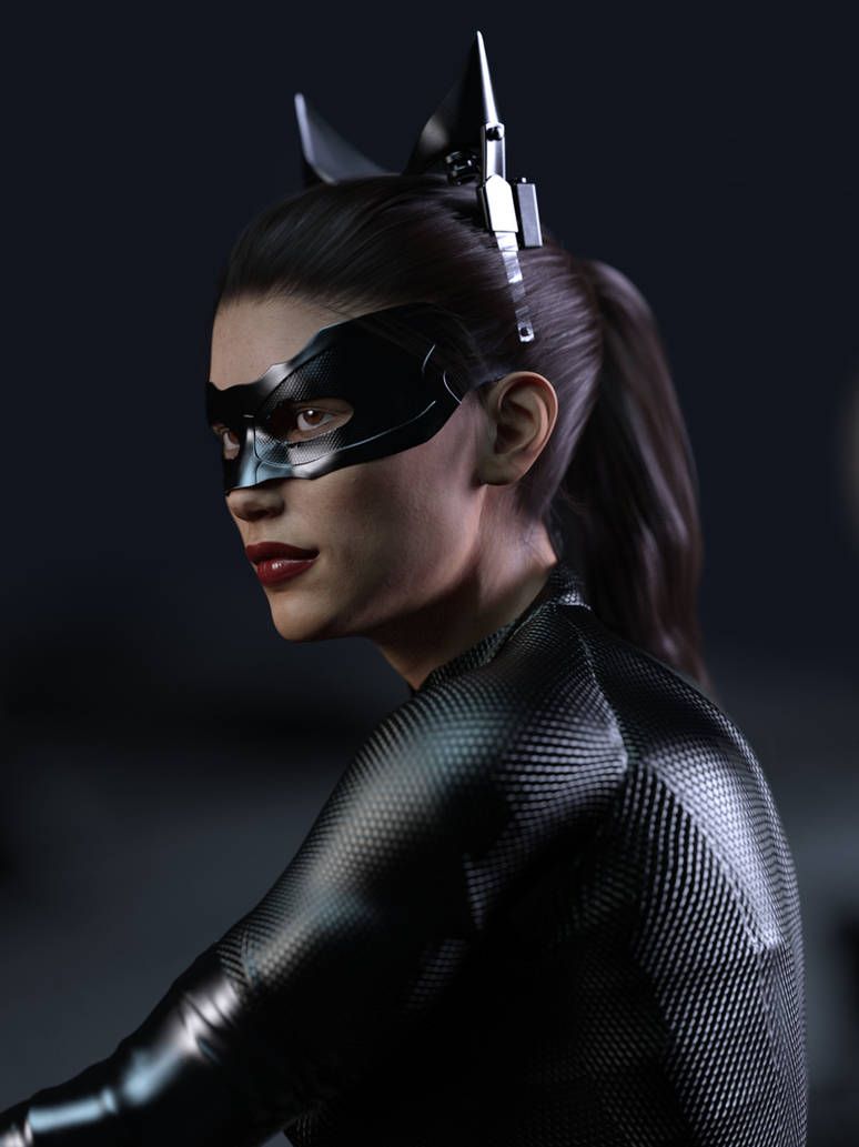Catwoman Portrait In Profile By Dahrialghul On Deviantart