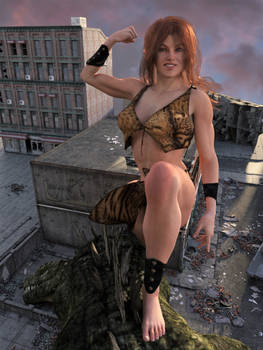 Giganta fights Godzilla: Frame 3, Final View
