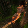 Jungle Queen Zanya relaxing on a branch high up