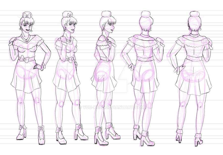 Female Character Design Rotation by Yuu-kiice on DeviantArt